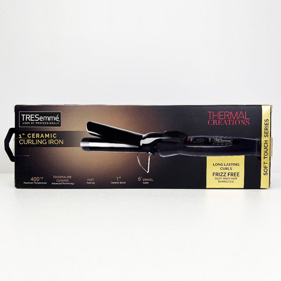 TRESemmé 1” Ceramic Hair Curling Iron Professional Soft Touch Series BRAND NEW - Picture 10 of 11